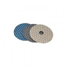DTA Premium Dry 4in 50 Grit Blue Diamond Polishing Pads PPD4-0050