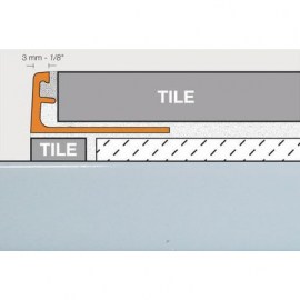 Schluter Jolly Trim A80-BW Bright White Anodized Aluminum