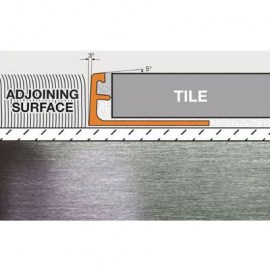 Schluter Schiene Edge Trim A125-ACB Bright Chrome Anodized Aluminum