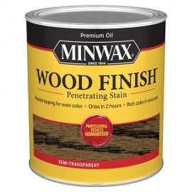 Miniwax Wood Finish Stain Ebony 1 qt