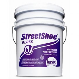 Basic StreetShoe Gloss Waterbased Wood Floor Finish 5 gal