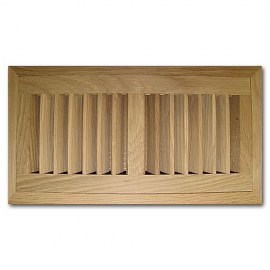 White Oak Wood Vent Flush Mount With Damper 2x12